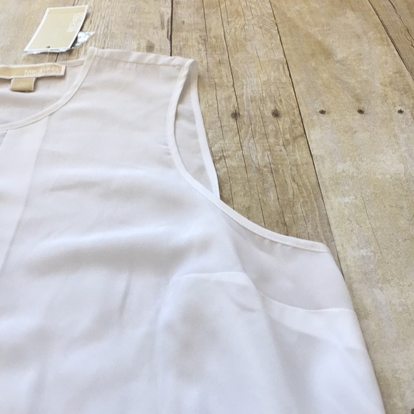 Michael Kors White Blouse Tank Top - Picture 6 of 8